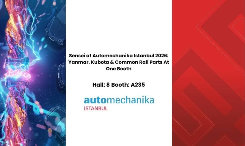 Sensei at Automechanika Istanbul 2026: Yanmar, Kubota & Common Rail Parts At One Booth